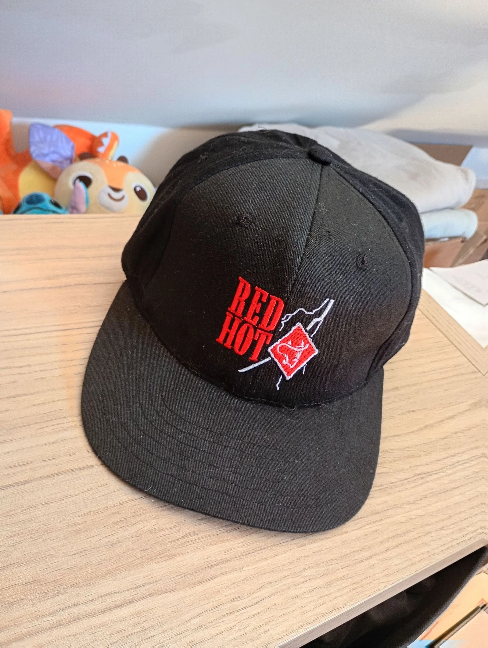Vintage jaren 90 snapback reclame pet, verstelbaar, zwart – photo 4
